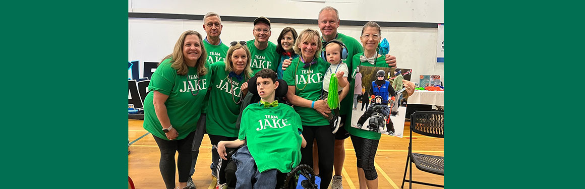 Bill Coffee with family and employees at Eagle Mount Cycle to Soar