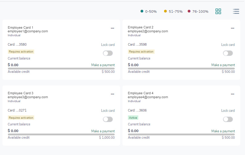 SpendTrack Card Management